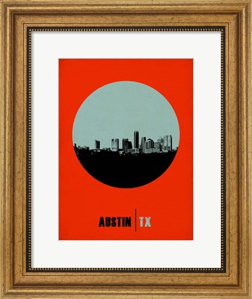 Framed Austin Circle 2 Print