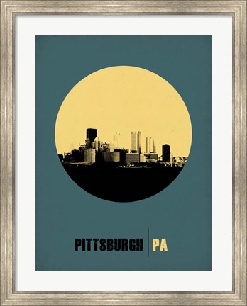 Framed Pittsburgh Circle 1 Print