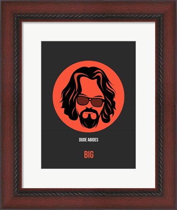 Framed Dude Abides 1 Print