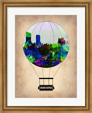 Framed Grand Rapids Air Balloon Print