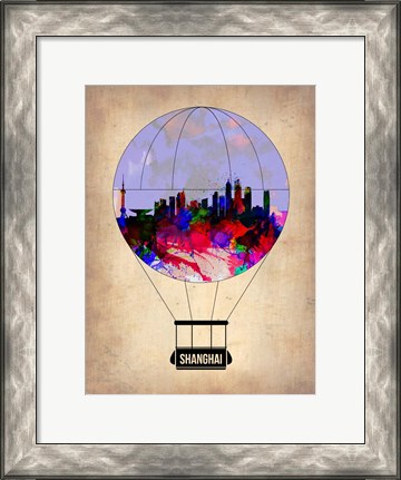 Framed Shanghai Air Balloon Print