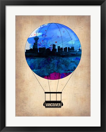 Framed Vancouver Air Balloon Print