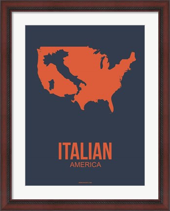 Framed Italian America 3 Print