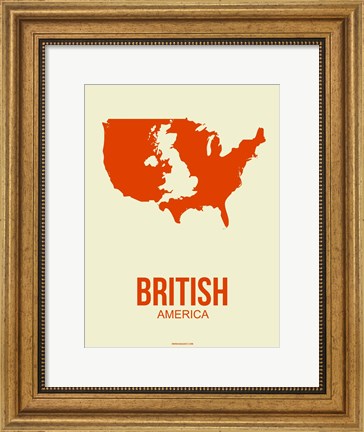 Framed British America 1 Print