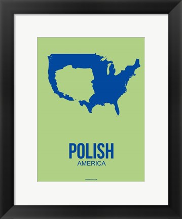 Framed Polish America 3 Print