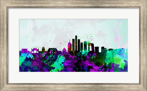 Framed Beijing City Skyline Print