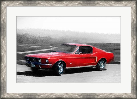 Framed 1968 Ford Mustang Print