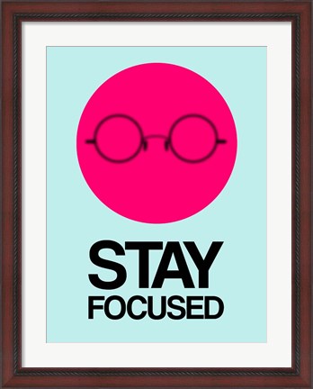 Framed Stay Focused Circle 1 Print