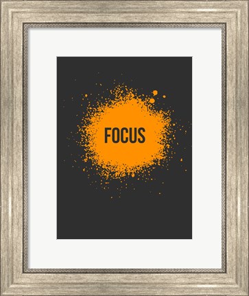 Framed Focus Splatter 3 Print