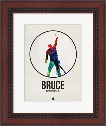 Framed Bruce Watercolor Print