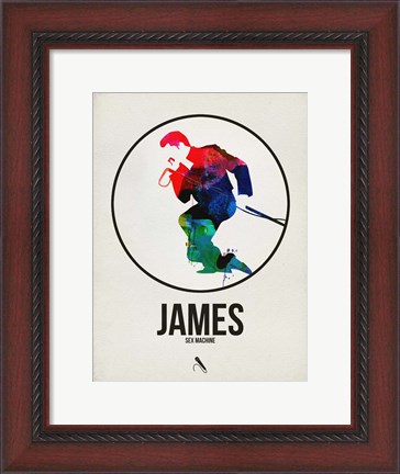 Framed James Watercolor Print