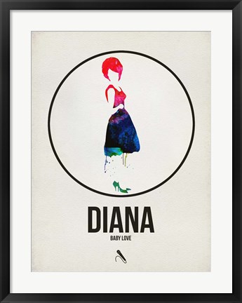 Framed Diana Watercolor Print