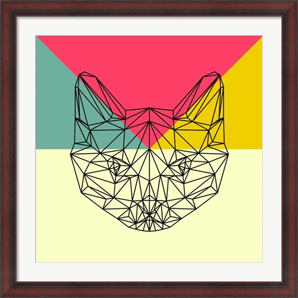 Framed Party Cat Print