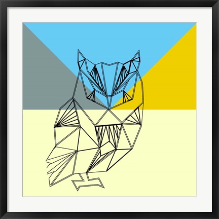 Framed Party Owl Print