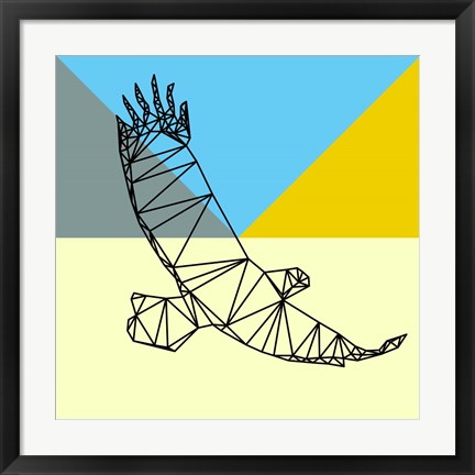 Framed Party Eagle Polygon Print