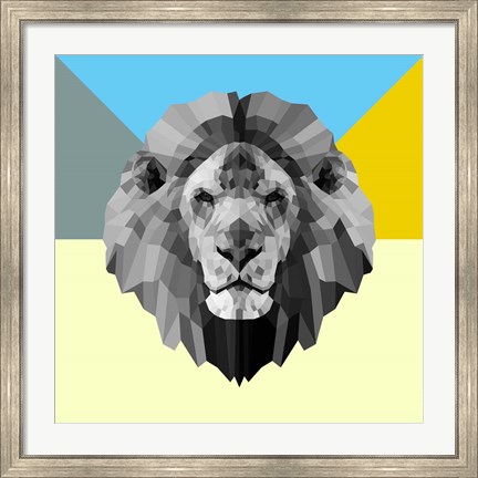 Framed Party Lion Print