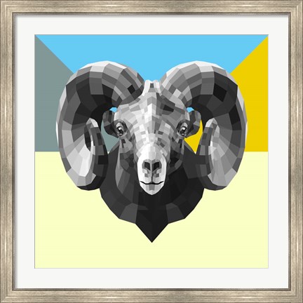 Framed Party Ram Print