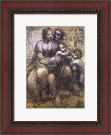 Framed Virgin and Child with St. Anne and Infant St. John the Baptist Print