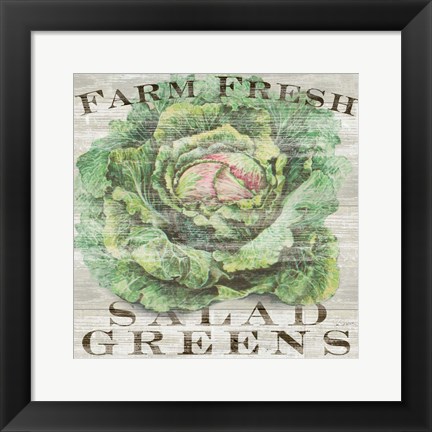 Framed Farm Fresh Greens Print