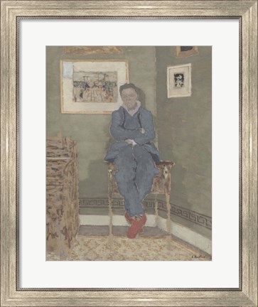 Framed Portrait of Felix Vallotton (1865-1925) Print