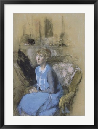 Framed Woman in Blue, c. 1925-1930 Print