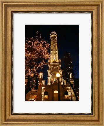 Framed Old Water Tower, Chicago, Illinois Print