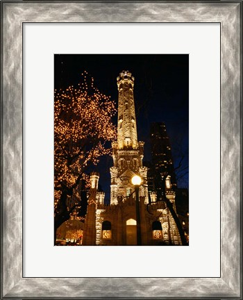 Framed Old Water Tower, Chicago, Illinois Print