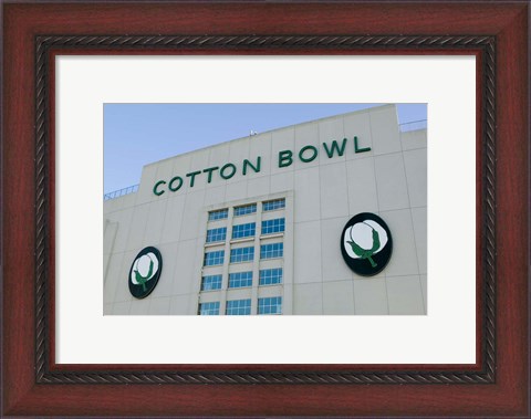 Framed Cotton Bowl Stadium, Fair Park, Dallas, Texas Print