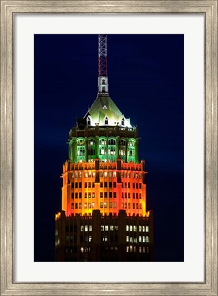 Framed Tower Of The Americas, San Antonio, Texas Print