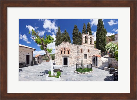 Framed Keras Kardiotissas Monastery, Kera, Crete, Greece Print