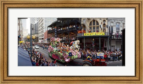 Framed Mardi Gras Festival, New Orleans, Louisiana Print