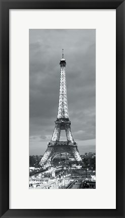 Framed Eiffel Tower and Christmas Market, Paris, France Print