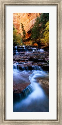 Framed North Creek, Zion National Park, Utah Print