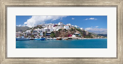 Framed Agia Galini, Rethymno, Crete, Greece Print