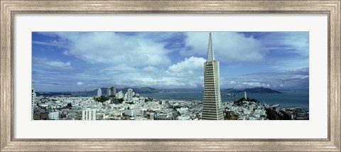 Framed Skyline with Transamerica Building, San Fransisco Print