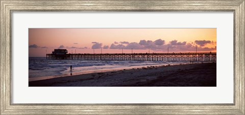 Framed Newport Pier, Orange County, California Print