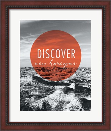 Framed Discover New Horizons Print