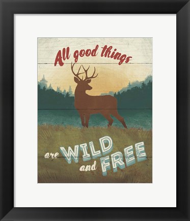 Framed Discover the Wild II Print