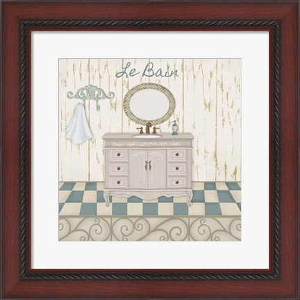 Framed Bain Bleu II Print