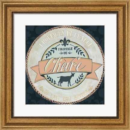 Framed Cheese Label II Print