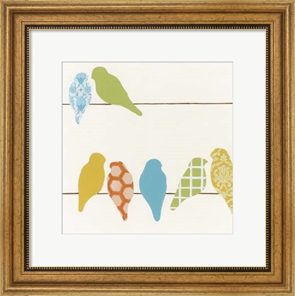 Framed Patterned Perch IV Print