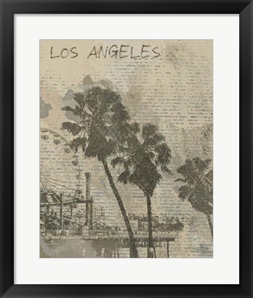 Framed Remembering Los Angeles Print