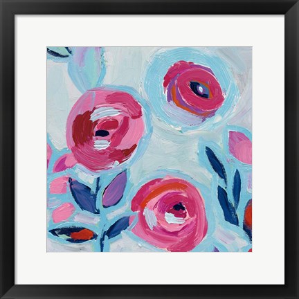 Framed Wall Flower III Print