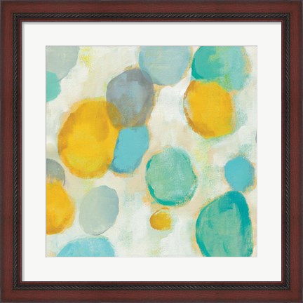 Framed Painted Pebbles II Print