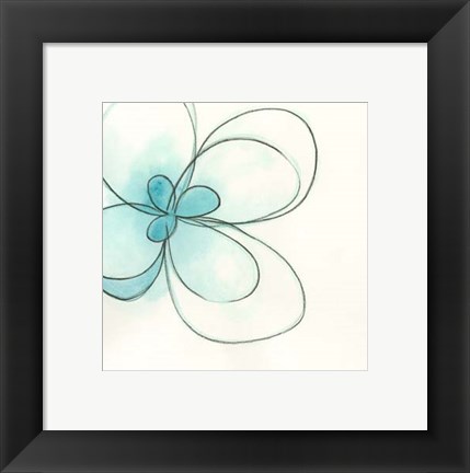 Framed Floral Gesture III Print