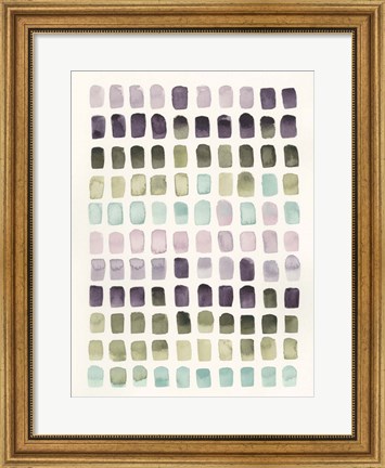 Framed Serene Color Swatches II Print