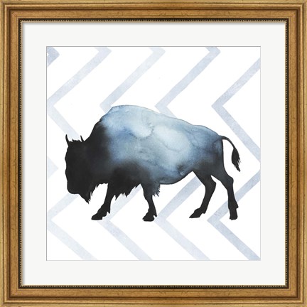 Framed Animal Silhouettes IV Print