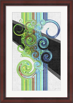 Framed Twirl I Print