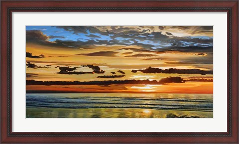 Framed Alba sul Mare Print