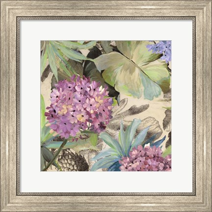 Framed Pink Hydrangeas Print